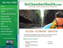 Tablet Screenshot of gochamberhealth.com